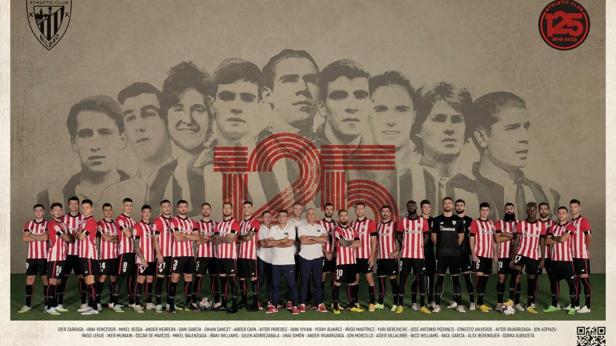 El póster del 125 aniversario del Athletic