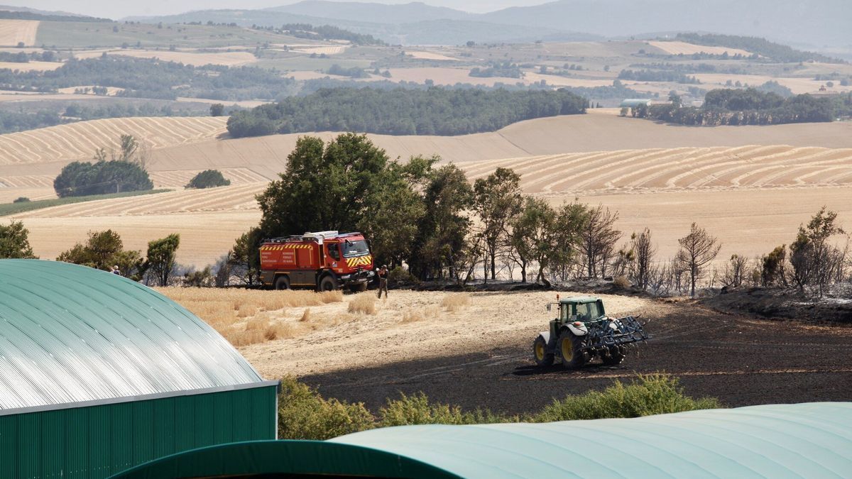 Las im&aacute;genes del incendio en Ribera Alta
