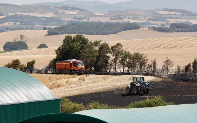 Las im&aacute;genes del incendio en Ribera Alta