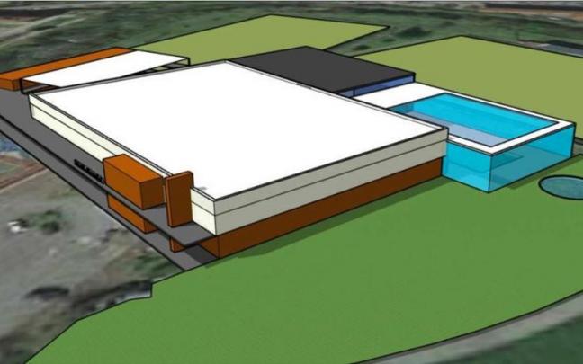 Imagen que muestra el resultado de los trabajos, con la nueva piscina. Imagen que muestra el resultado de los trabajos, con la nueva piscina.