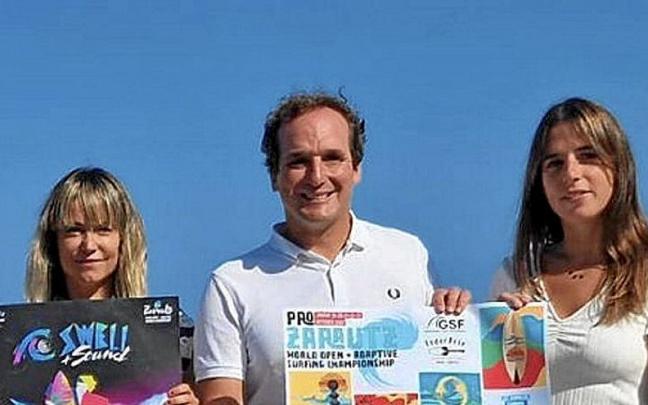 Presentación del Pro Zarautz que se celebrará en octubre. | FOTO: N.G. Presentación del Pro Zarautz que se celebrará en octubre. | FOTO: N.G.