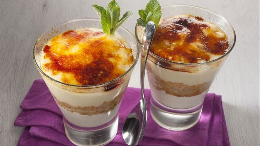 Goxua en un vaso de cristal