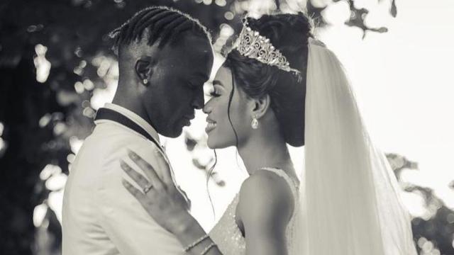 Mohamed Buya Turay y Suad Baydoun en su boda. Mohamed Buya Turay y Suad Baydoun en su boda.