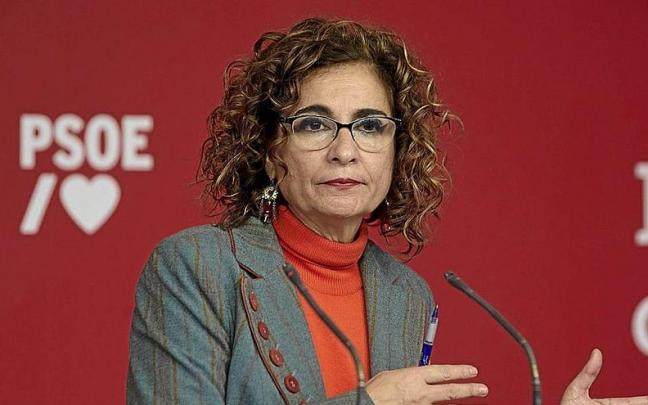 La ministra de Hacienda, María Jesús Montero, el viernes en un acto del PSOE. | FOTO: E.P.