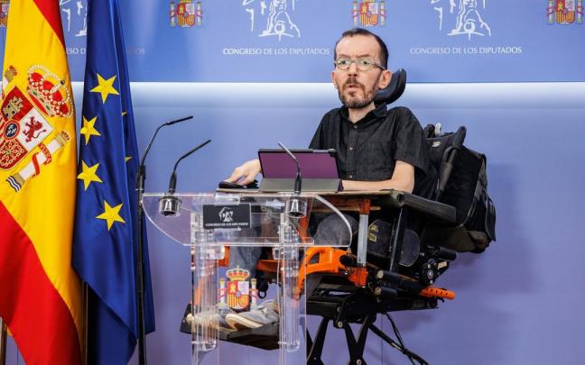 El portavoz de Unidas Podemos Pablo Echenique. El portavoz de Unidas Podemos Pablo Echenique.