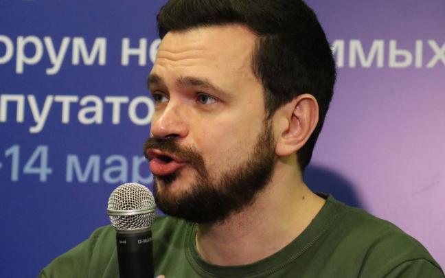 El opositor ruso Ilya Yashin. El opositor ruso Ilya Yashin.