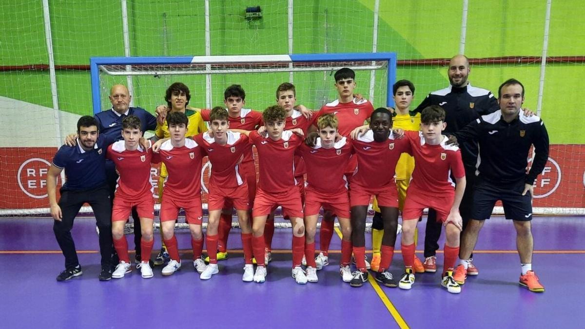 Los componentes de la selección navarra sub-16.