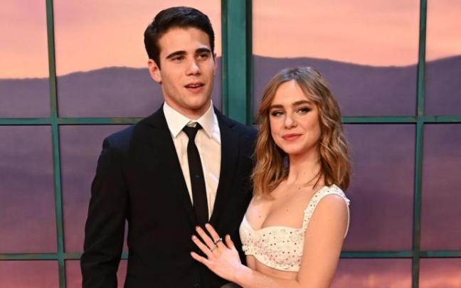 Julio Peña y Clara Galle en la presentación de la cinta.