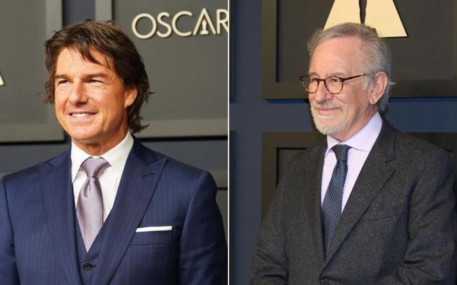 Tom Cruise y Steven Spielberg en la gala de nominados a los Oscars. Tom Cruise y Steven Spielberg en la gala de nominados a los Oscars.