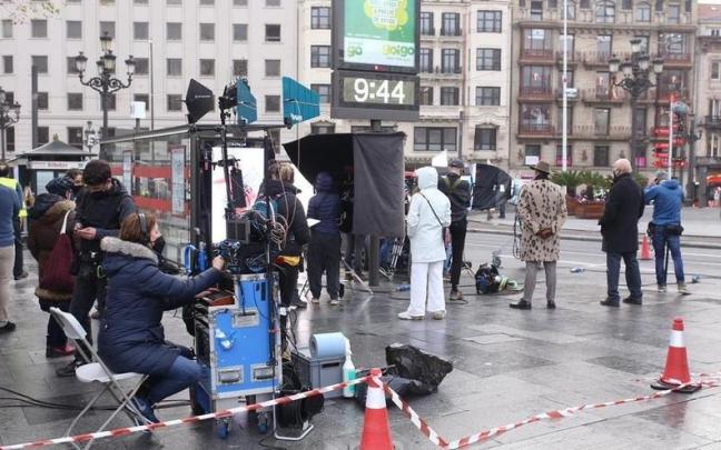Imagen de archivo de un rodaje en Bilbao