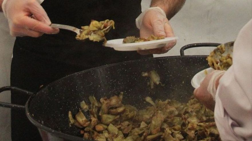 Imagen de recurso de una degustaci&oacute;n de alcachofas
