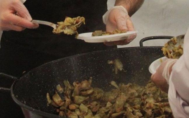 Imagen de recurso de una degustaci&oacute;n de alcachofas