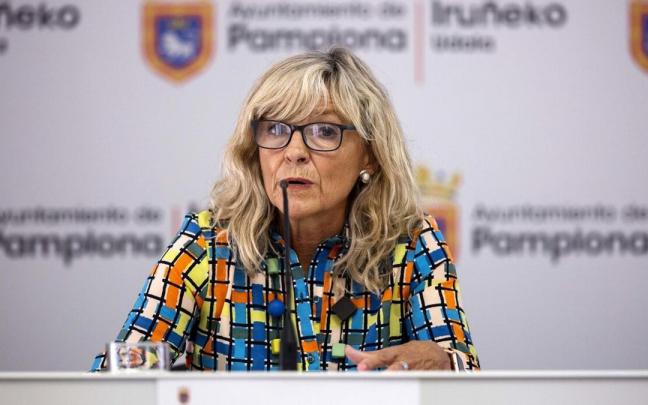 María Caballero, responsable de Servicios Sociales y Acción Comunitaria, en una rueda de prensa de 2021 sobre el programa Coworkids. María Caballero, responsable de Servicios Sociales y Acción Comunitaria, en una rueda de prensa de 2021 sobre el programa Coworkids.