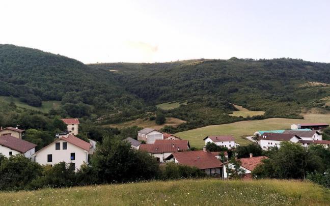 Vista de Lintzoain (valle de Erro)