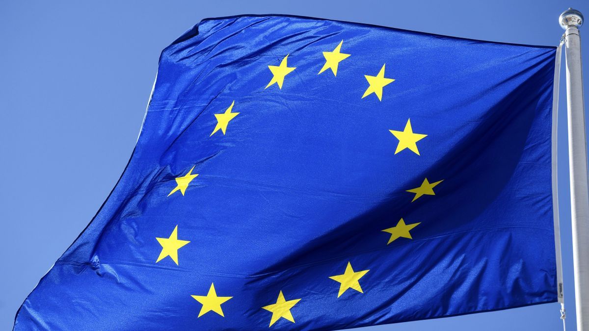 Bandera de la Unión Europea.