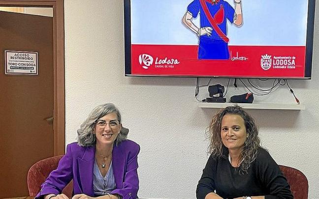 Laura Rem&iacute;rez (izda) y Mar&iacute;a Gurpegui, durante la presentaci&oacute;n de la gymkana.