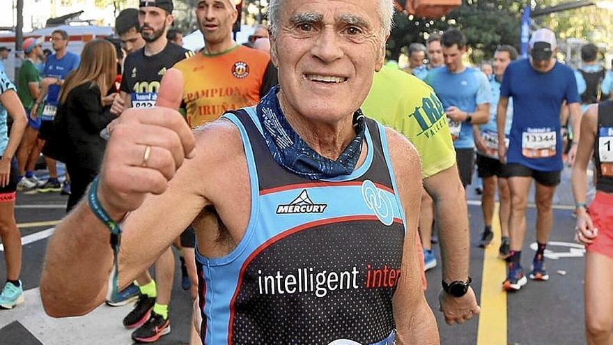Alejandro, de León, disputó la prueba con 73 años.