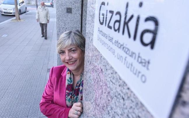 Estíbaliz Barrón, directora de la Fundación Gizakia. Estíbaliz Barrón, directora de la Fundación Gizakia.
