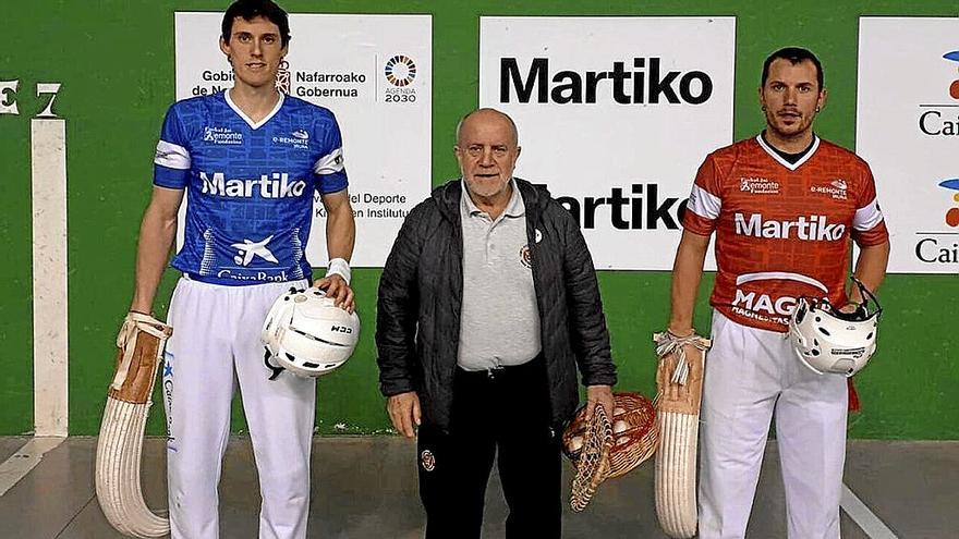 Otano (izquierda) y Uterga (derecha), antes del partido del viernes. | FOTO: FUNDACIÓN REMONTE