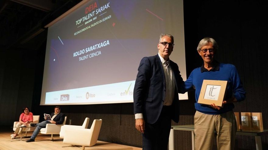Koldo Saratxaga fue premiado con el Talent Ciencia.