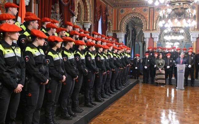 Los nuevos agentes de la Policía Municipal de Bilbao
