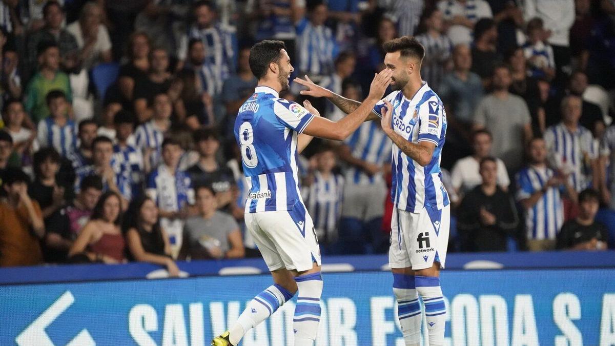 Mikel Merino y Brais Méndez.