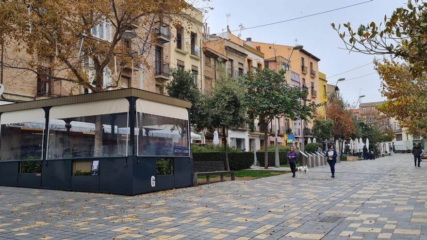 La terraza de Herrerías, la última en colocarse que ha generado las críticas