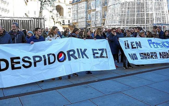 Protesta por los despidos en PepsiCo