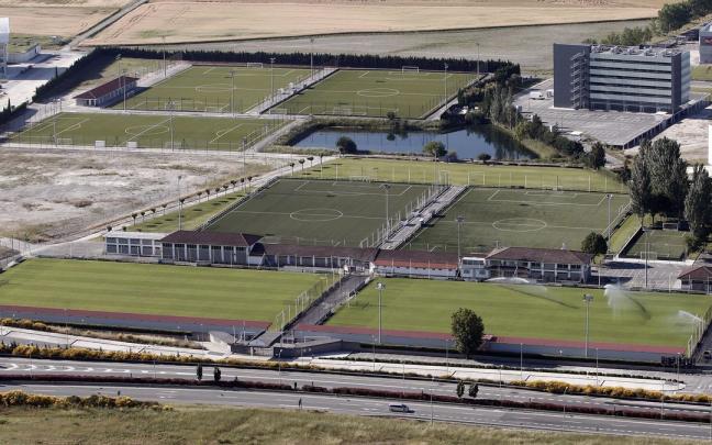 Vista aérea de las instalaciones deportivas de Osasuna en Tajonar.