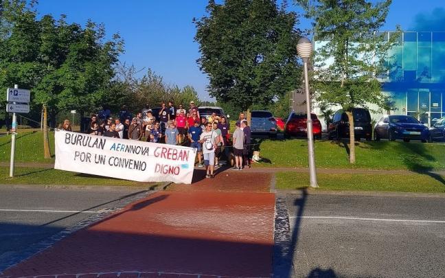 Protesta de los trabajadores de Burulan