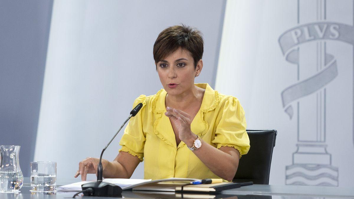 La ministra Portavoz, Isabel Rodríguez.