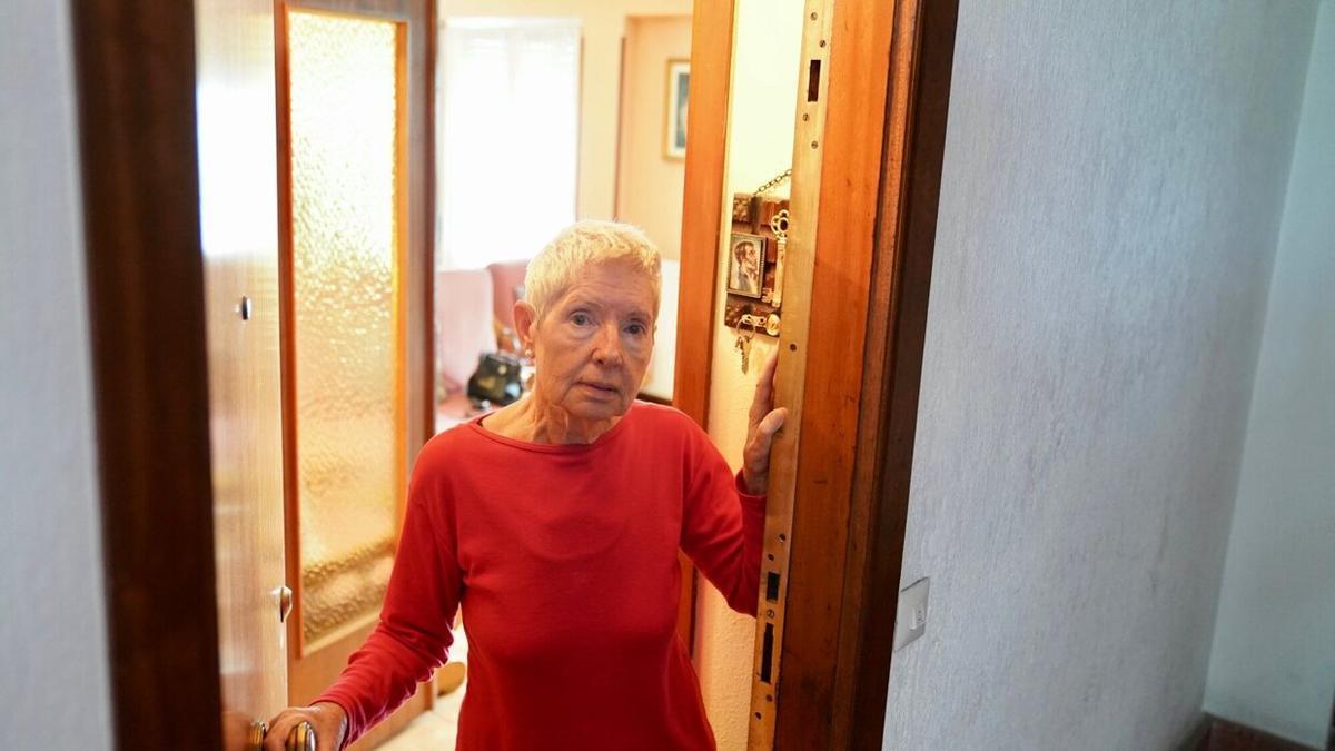 María Ángeles Otegi, la pensionista de Usurbil de 80 años que finalmente podrá continuar viviendo en su hogar hasta el final de sus días.