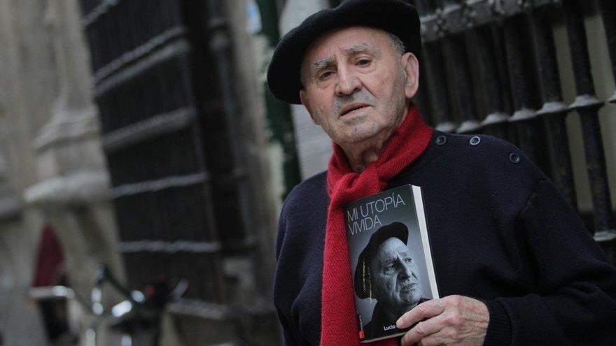 Lucio Urtubia, en 2014 cuando presentó su libro titulado 'Mi utopía vivida'.