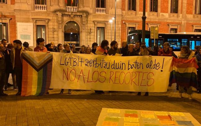 Concentraci&oacute;n de los colectivos LGTBI+.