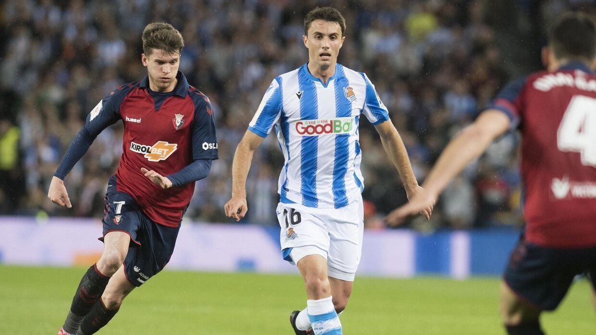 Marc Cardona, en un partido con Osasuna