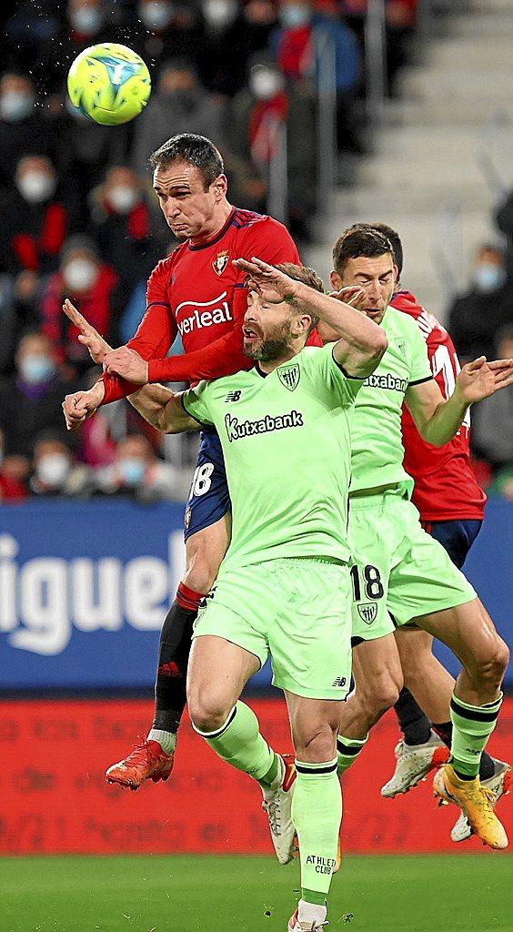 De esta forma anotó Kike García el gol con el que Osasuna se adelantó en el marcador.