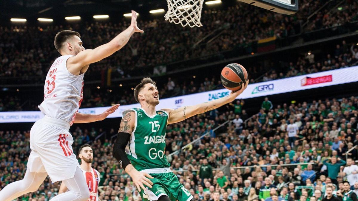 Polonara completó su mejor partido con el Zalgiris ante el Estrella Roja, en el que anotó 10 puntos en 13 minutos