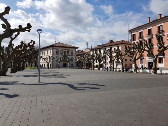 Imagen de archivo de la plaza Urdanibia de Irun.