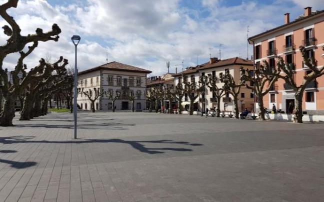 Imagen de archivo de la plaza Urdanibia de Irun.