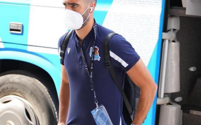 Mikel Merino, a su llegada al Nuevo Mirandilla.