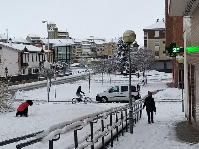 Agurain con nieve