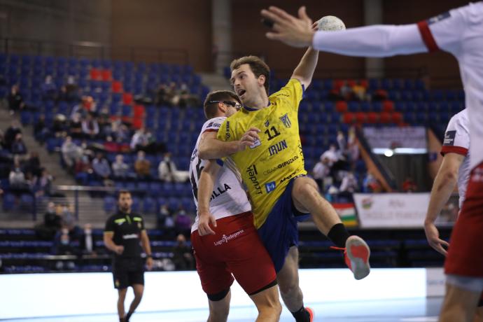 Kauldi Odriozola, en el duelo frente al Logroño.