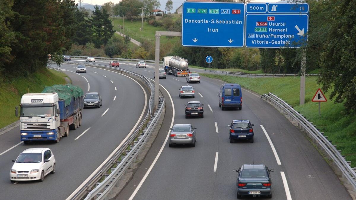 Trafico en la zona de Aritzeta