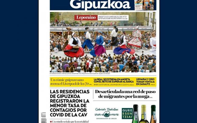 Portada NOTICIAS DE GIPUZKOA 21 de agosto de 2022