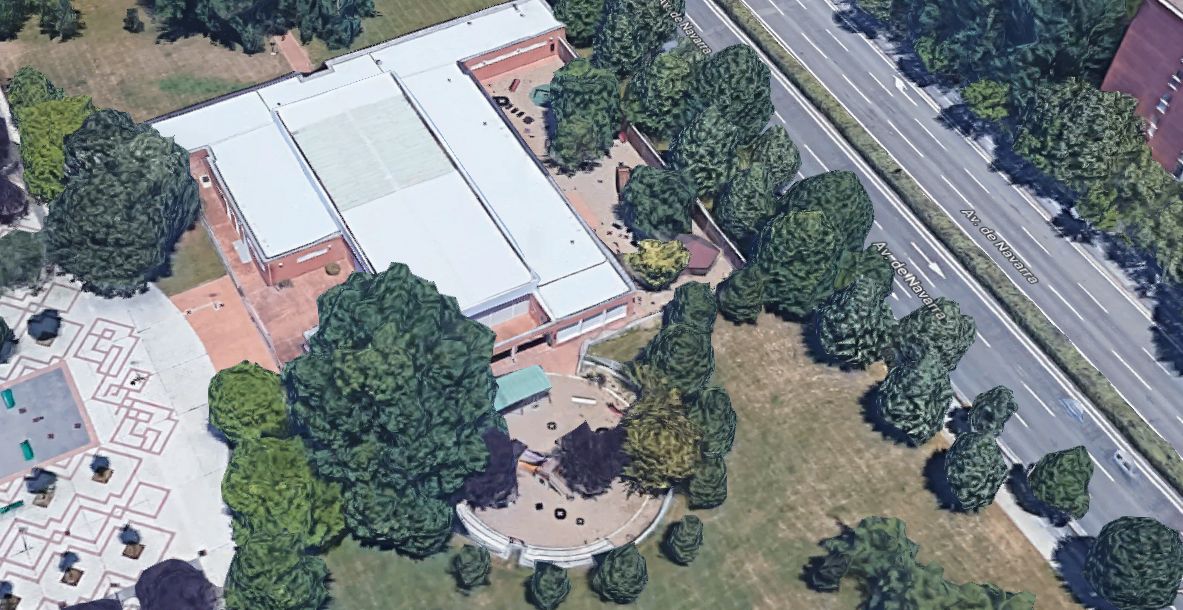 La Escuela Infantil de Medebaldea, junto a la Avenida de Navarra.
