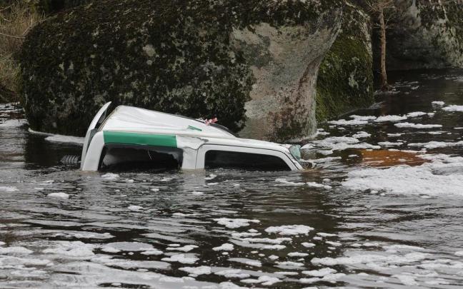 El veh&iacute;culo del agente forestal fallecido en Salamanca.