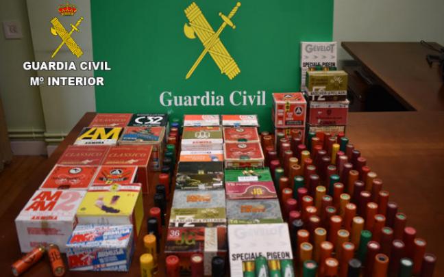 La munición decomisada.
