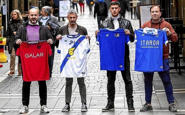 C&eacute;sar Monasterio, Javier Pascual, Jaime S&aacute;nchez y Pedro S&aacute;nchez. | FOTO: IBAN AGUINAGA