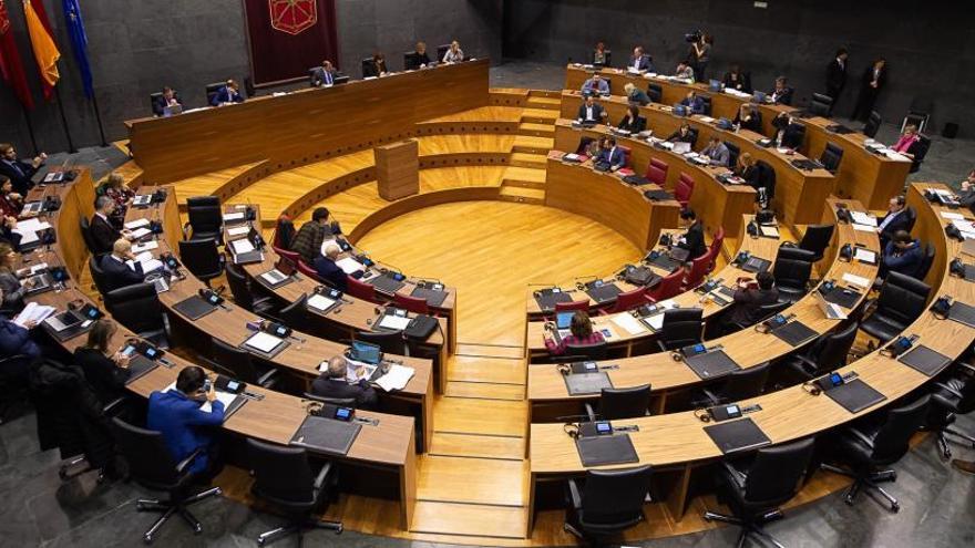 Pleno del Parlamento de Navarra.