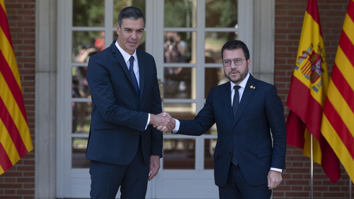 Sánchez y Aragonés en La Moncloa el pasado 15 de julio.